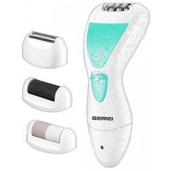 Эпилятор Gemei GM 7006 4в1 - Профеcсиональный женский беспроводной эпилятор бритва с насадками триммер + пемза