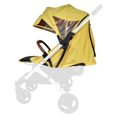 Текстиль для колясок Yoya Plus Желтый Водонепроницаемый универсальный моделям Plus Premium, Plus Pro, Plus Max, Plus 2, 3, 4