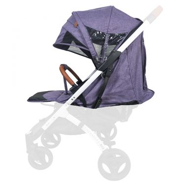Текстиль для колясок Yoya Plus Фиолетовый Водонепроницаемый универсальный моделям Plus Premium, Plus Pro, Plus Max, Plus 2, 3, 4