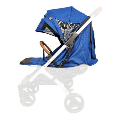 Текстиль для колясок Yoya Plus Синий Водонепроницаемый универсальный моделям Plus Premium, Plus Pro, Plus Max, Plus 2, 3, 4