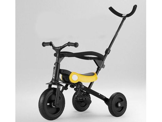 Детский складной велосипед трансформер 3 в 1 черно-желтый Nadle SL-A2