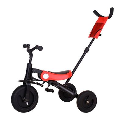 Детский складной велосипед трансформер 3 в 1 черно-красный Nadle SL-A2