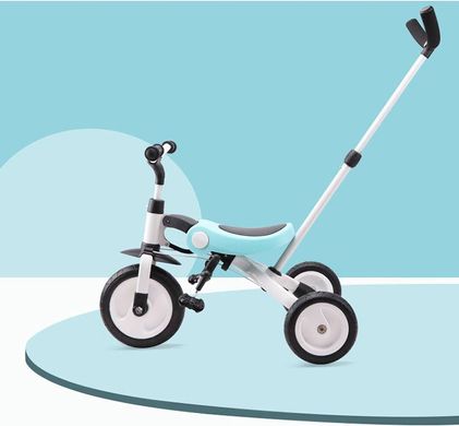 Детский складной велосипед трансформер 3 в 1 бело-голубой Nadle SL-A2